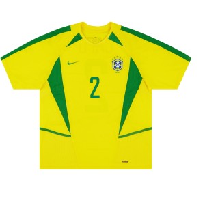 Maillot rétro Brésil 2002 inspiration
