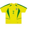 Maillot rétro Brésil 2002 inspiration
